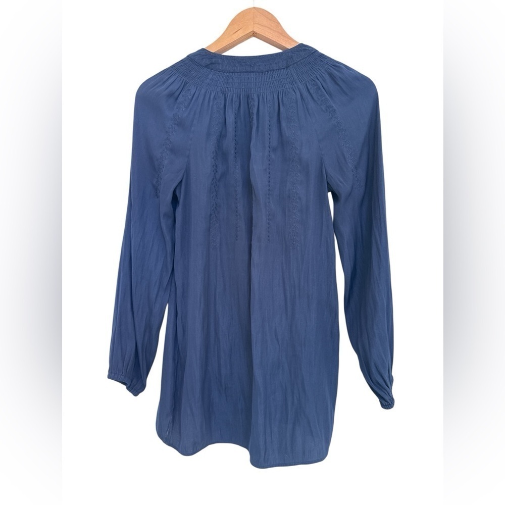 Lilly Pulitzer Navy Blue Embroidered Hollis Tunic - Picture 6 of 7